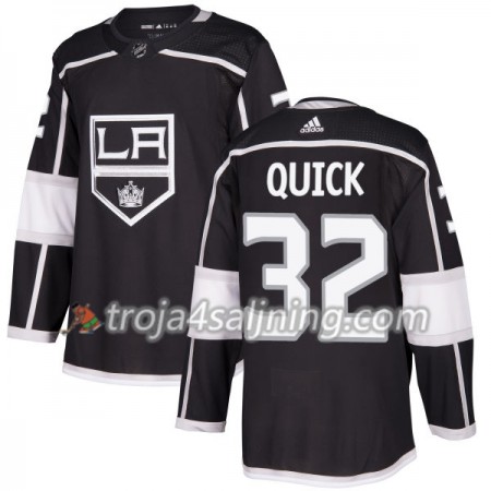 Los Angeles Kings tröja Jonathan Quick 32 Adidas 2017-2018 Svart Authentic - NHL Tröjor Herr